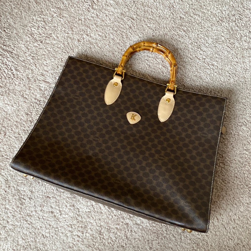 Vintage! Super classic bag with bamboo handle